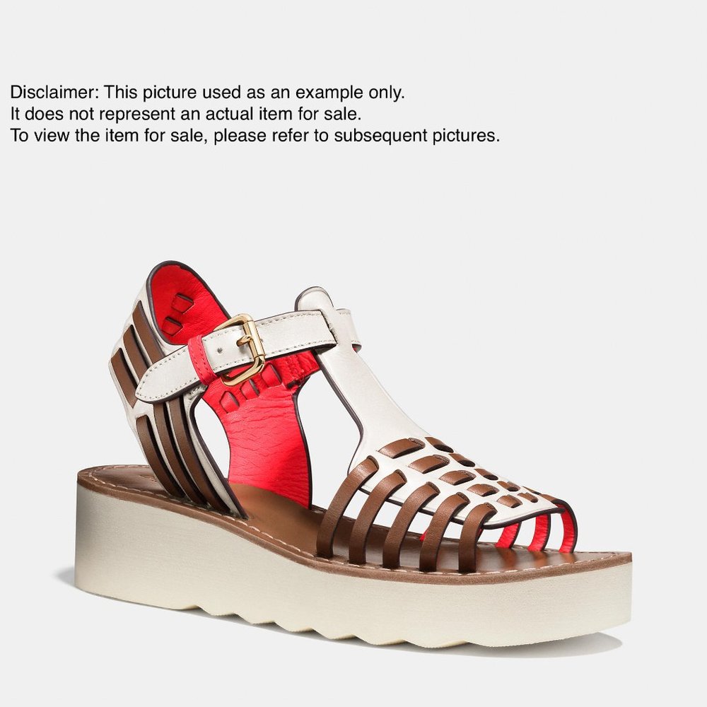 Coach Putnam Leather Sandals 7M